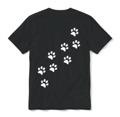 Paws | Dog Lover Unisex T-Shirt - Black