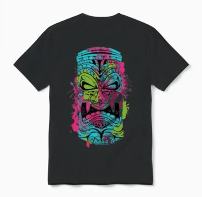 The Mask Color Funny Unisex T-Shirt - Black