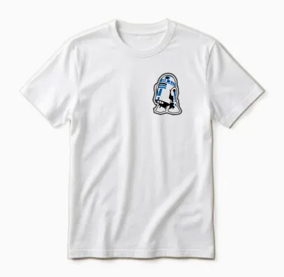 Star Wars R2-D2 Pocket T-Shirt Logo, Black, S Unisex T-Shirt - White