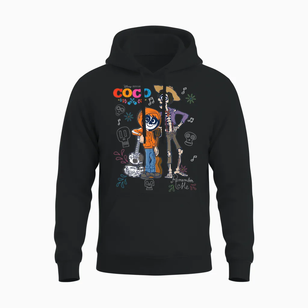 Coco Doodles Halloween Unisex Hoodie in Black