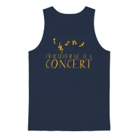 I'd Rather Be at a Concert 3 Unisex Tank Top - Navy – 1