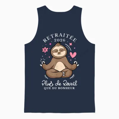 Retired Women 2026 Humor Gift Retirement 2026 Unisex Tank Top - Navy