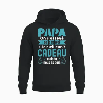 Gift for Dad Father's Day Gifts Birthday Man Unisex Hoodie - Black