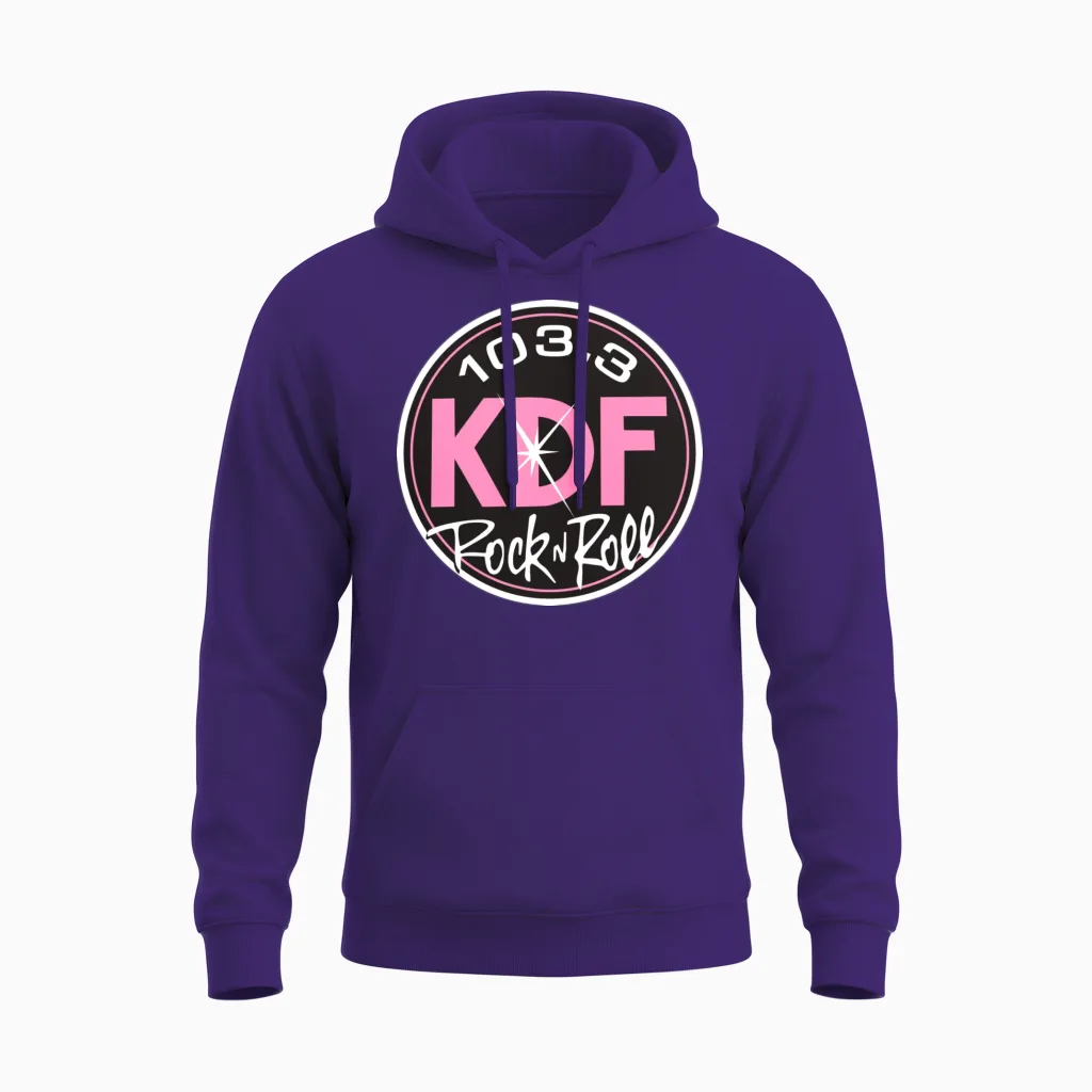 Design1033 Kdf Nashville in Pink Funny Unisex Hoodie in Purple