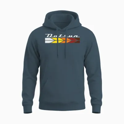 Retro Red Leaf Unisex Hoodie - Dark Heather
