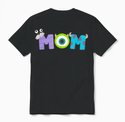 Disney and Pixar’s Monsters, Inc. Mom Mother’s Day Birthday Unisex T-Shirt - Black