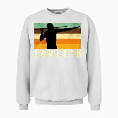 Javelin Retro Unisex Sweatshirt - White