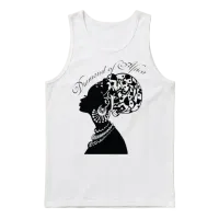 Diamond of Africa Black Power Unisex Tank Top - White – 1