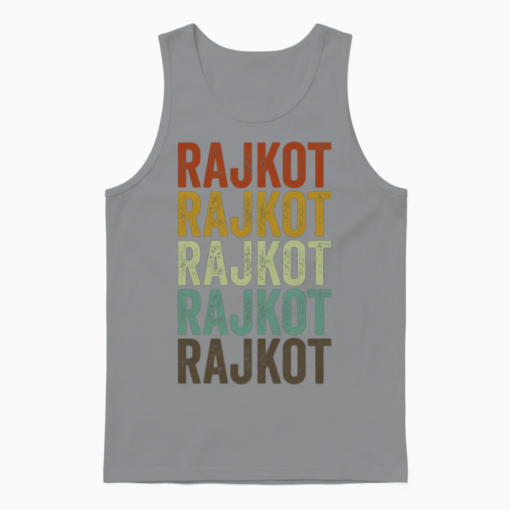 Rajkot India Retro Vintage Unisex Tank Top - Sport Grey