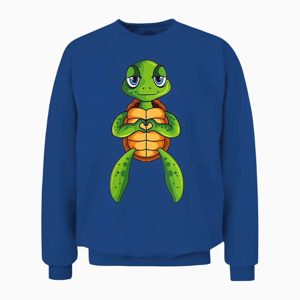Schildkröten Kinder Jungen Mädchen Damen Schildkröte Unisex Sweatshirt in Royal