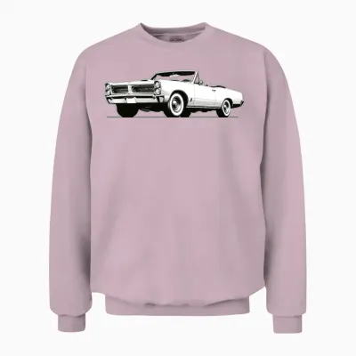 Vintage 1964 Pontiac Gto Convertible Classic Car A Unisex Sweatshirt - Light Pink