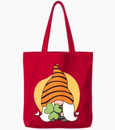 Mens Womens Funny St Patricks Day Tote Bags - Red
