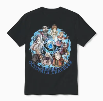 Octopath Traveler: Cotc - 5.5th Anniversary Unisex T-Shirt - Black
