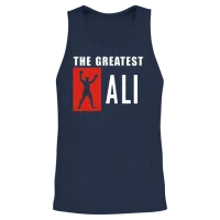 The Greates Ali Unisex Tank Top - Navy – 2