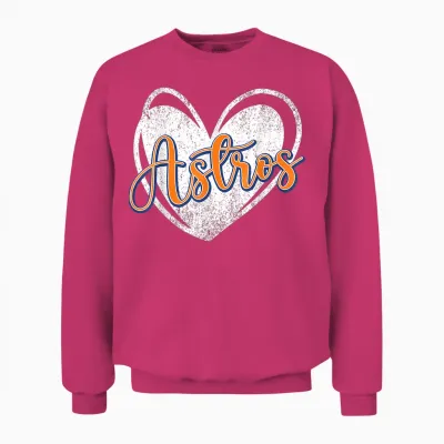 Vintage Astro Retro Style 70s 80s 90s First Name Unisex Sweatshirt - Heliconia