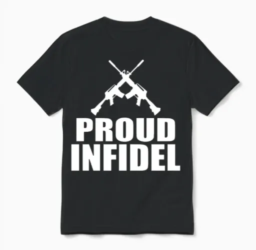 Anti Isis Anti Terrorism Unisex T-Shirt in Black