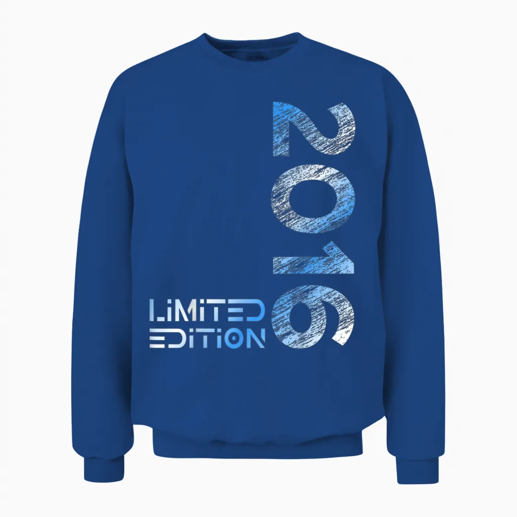 Limited Edition Jahrgang 2016 Junge Mädchen 10. Geburtstag Unisex Sweatshirt in Royal