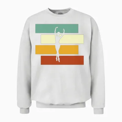 Dancing Retro Unisex Sweatshirt - White