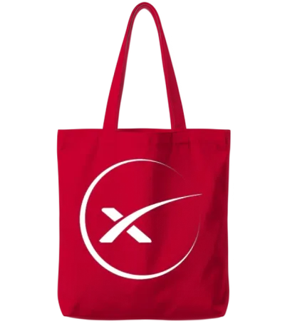 Space X Spacex Elon Musk Tote Bags - Red