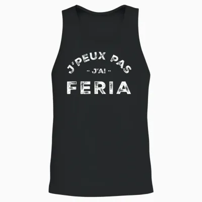 Je Peux Pas J'ai Feria Humour Basque Country Unisex Tank Top - Black