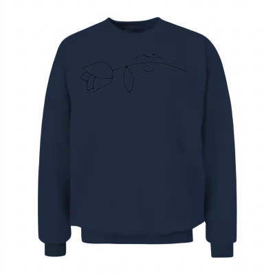 Line Art Unisex Sweatshirt - Navy