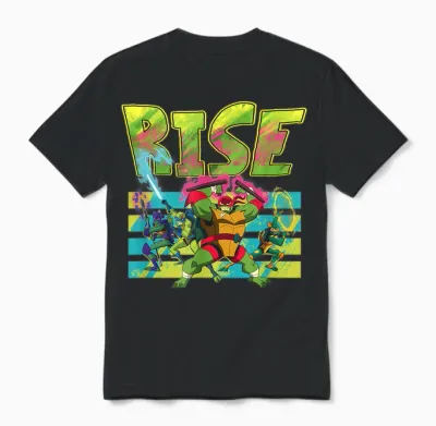 Tmnt - Rise - Splatter Paint Unisex T-Shirt - Black
