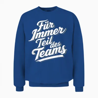 Für Immer Teil - Trainer Abschied Ruhestand Danke Fußball Unisex Sweatshirt - Royal