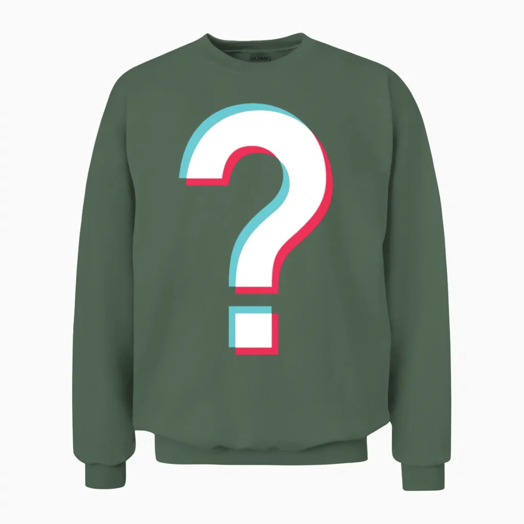 Question Mark Unisex Sweatshirt - Military Green