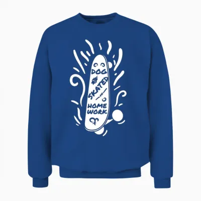 Funny Skateboarding Phrase Unisex Sweatshirt - Royal