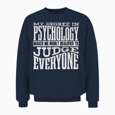Psychologist, Psychiatrist, Psychoanalyst Unisex Sweatshirt - Navy