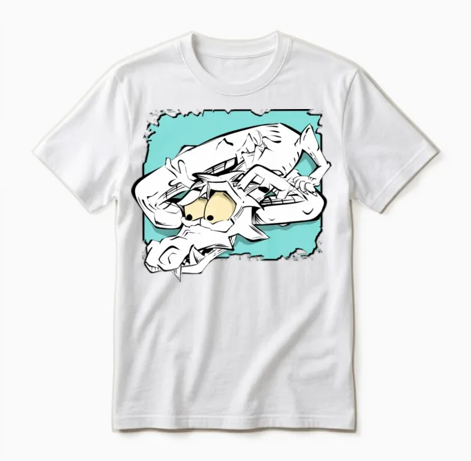 White Dragon Unisex T-Shirt in White