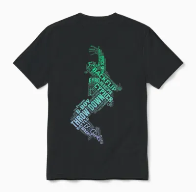 Children's Breakdance T-Shirt Breakdancer B-Boy B-Girl Breakdance T-Shirt, Black Unisex T-Shirt - Black