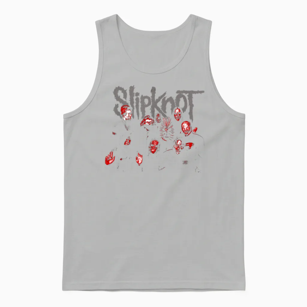 Slipknot Offizieller We Are Not Your Kind, Roter Titel Unisex Tank Top in Ash