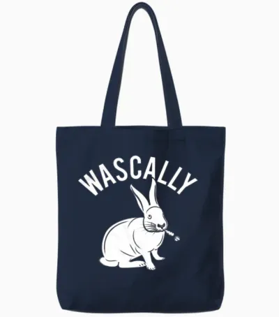Funny Animal Tote Bags - Navy