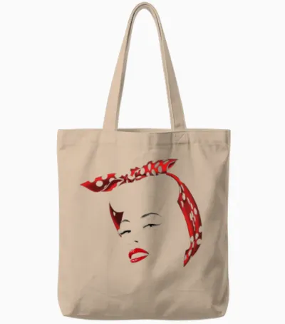 Retro Tote Bags - Natural