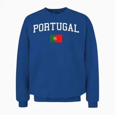 Drapeau Portugais Hommes Femmes Enfants Portugal Unisex Sweatshirt - Royal
