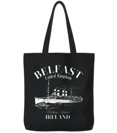 Belfast Northern Ireland Tote Bags - Black