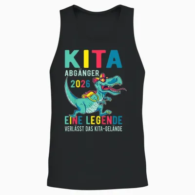 Kinder Kita Abgänger 2026 Eine Legende Verlässt Das Kita Gelände Unisex Tank Top - Black