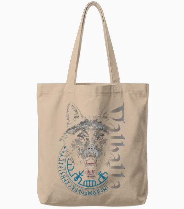 Viking Valhalla Krieger Normanne Runenkreis Götter Nordic Compass Viking T-Shirt, Black, Small, Unisex, Short Sleeve, T-Shirt, Norse Mythology Wolf Rune Tote Bags in Natural
