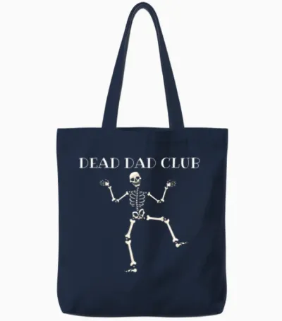 Dead Dad Club Tote Bags - Navy