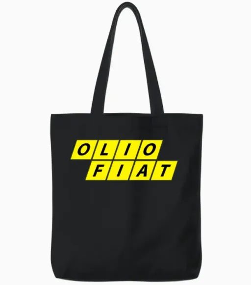 Olio Fiat Tote Bags in Black