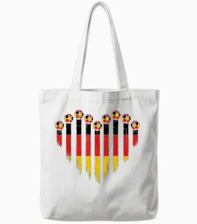 Deutsche Flagge Neuheit Deutschland Tote Bags - White