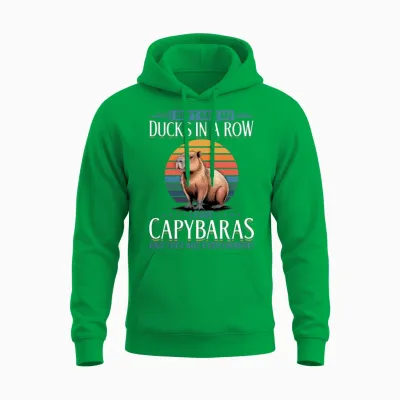 Funny Capybara Unisex Hoodie - Irish Green