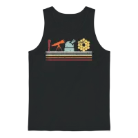 Retro Evolution of Astronomy Telescopes James Webb Unisex Tank Top - Black – 1