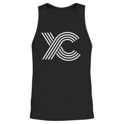 Cross Country Running Xc Lines Retro Retro Minimal Unisex Tank Top - Black