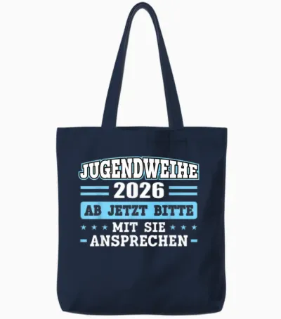 Jugendweihe 2026 Mädchen Junge Tote Bags - Navy