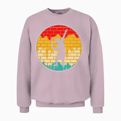 Tennis Retro Unisex Sweatshirt - Light Pink