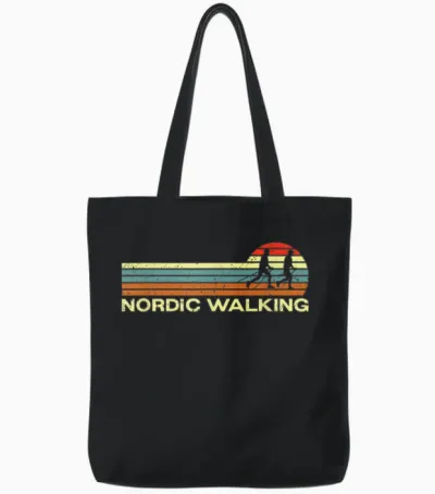 Nordic Walking Suit for Seniors, Nordic Walkers and Other Tote Bags - Black