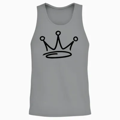 Crown Graffiti Unisex Tank Top - Sport Grey