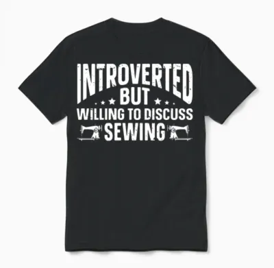 Funny Introvert Gifts Unisex T-Shirt - Black